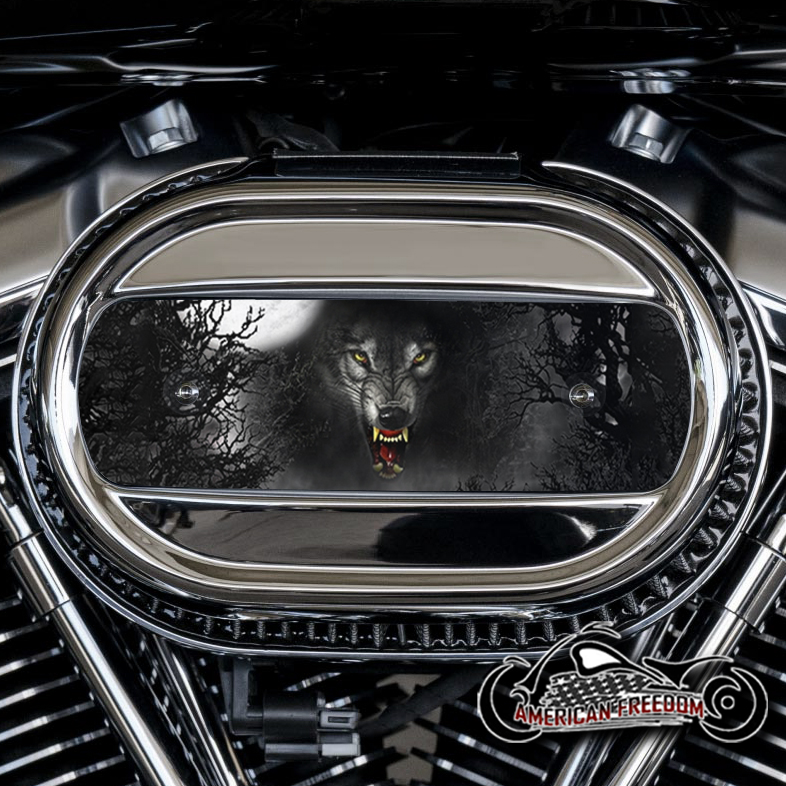Harley Davidson M8 Ventilator Insert - Wolf In Woods